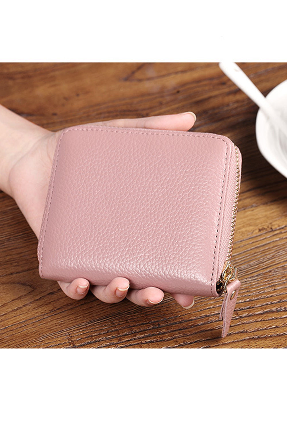Women Small Zipper Closure Multi Card Holder Wallet
