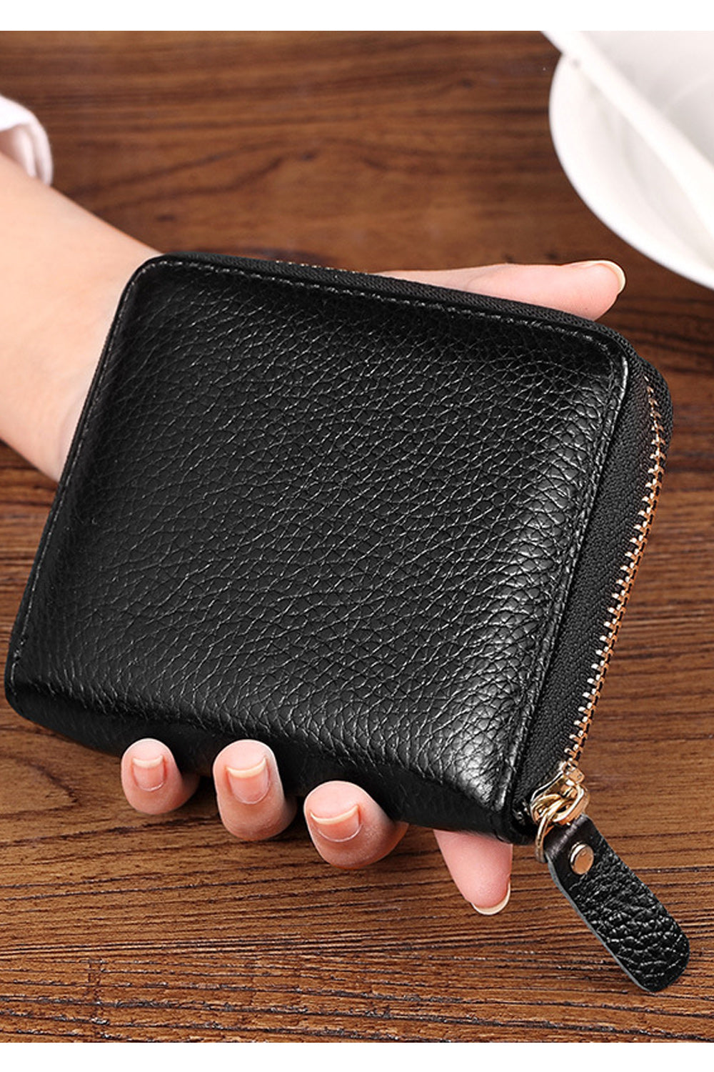Women Small Zipper Closure Multi Card Holder Wallet