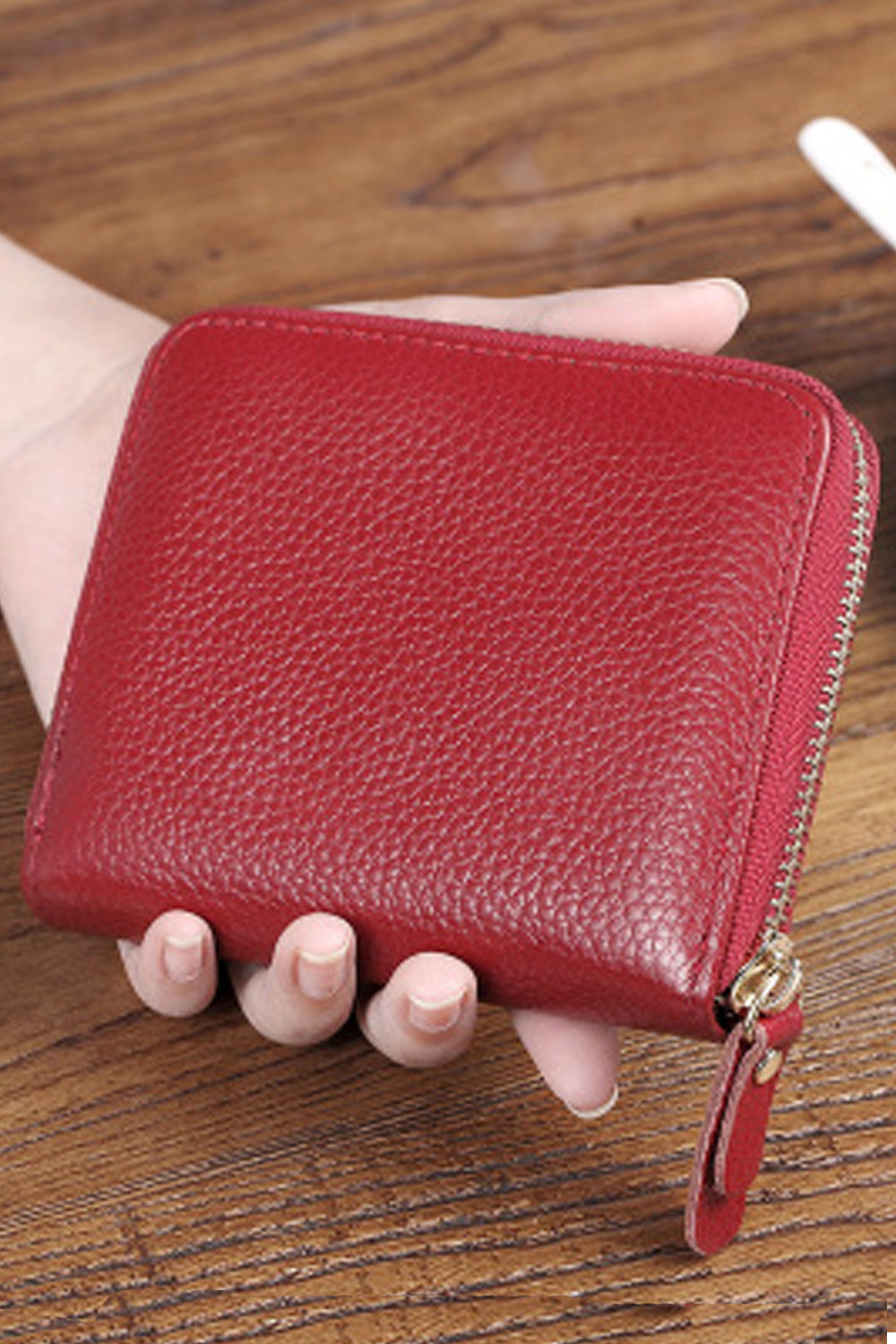 Women Small Zipper Closure Multi Card Holder Wallet