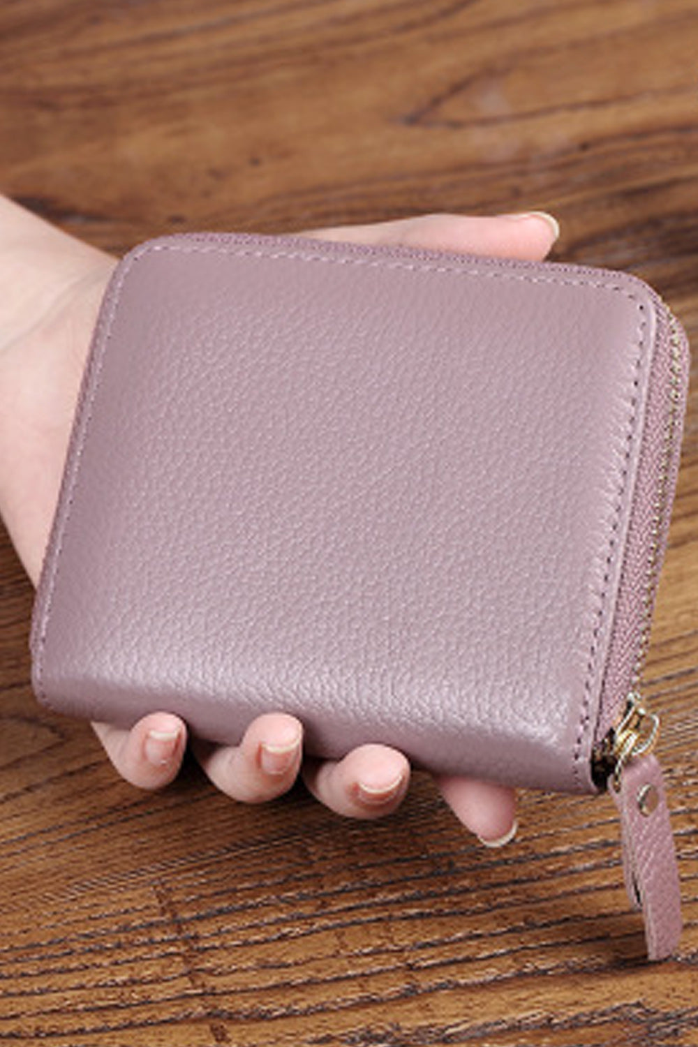 Women Small Zipper Closure Multi Card Holder Wallet