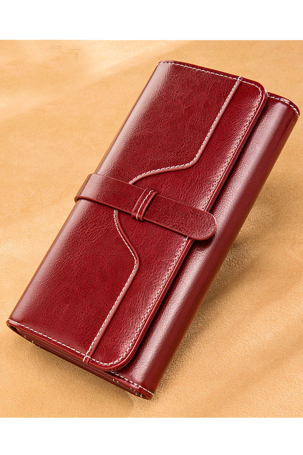Women Buckle Belt Solid Colored Cash Holder Wallet