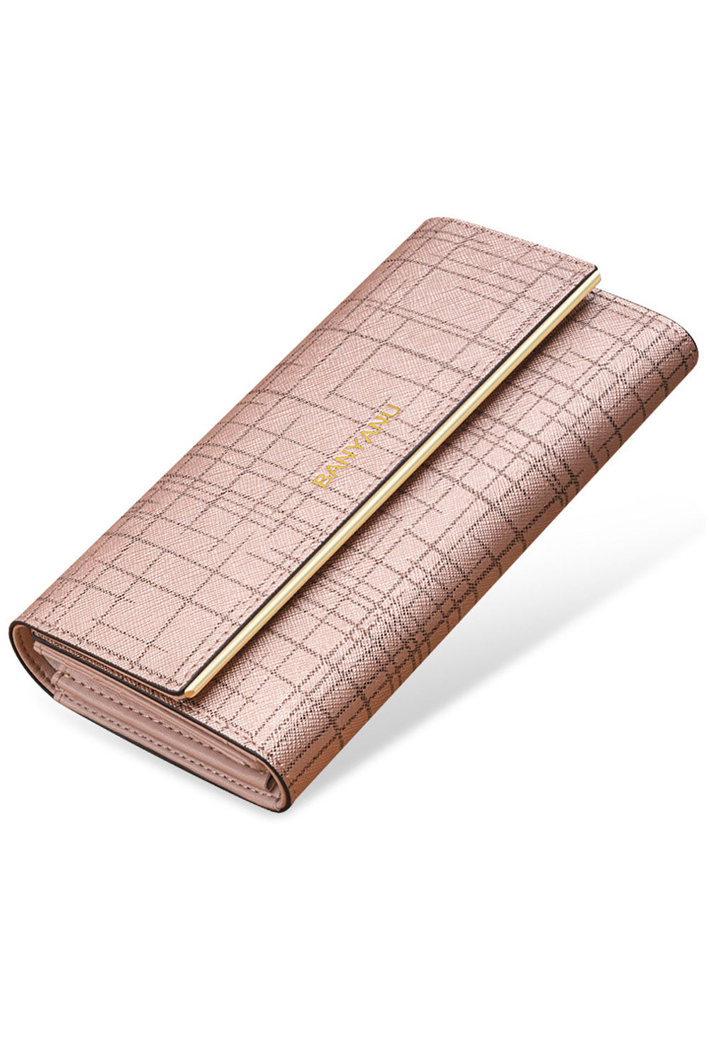 Women Fashion Three Folds Mid Length Casual Wallet