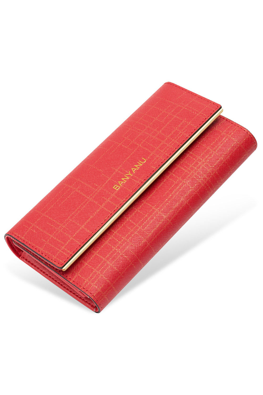 Women Fashion Three Folds Mid Length Casual Wallet
