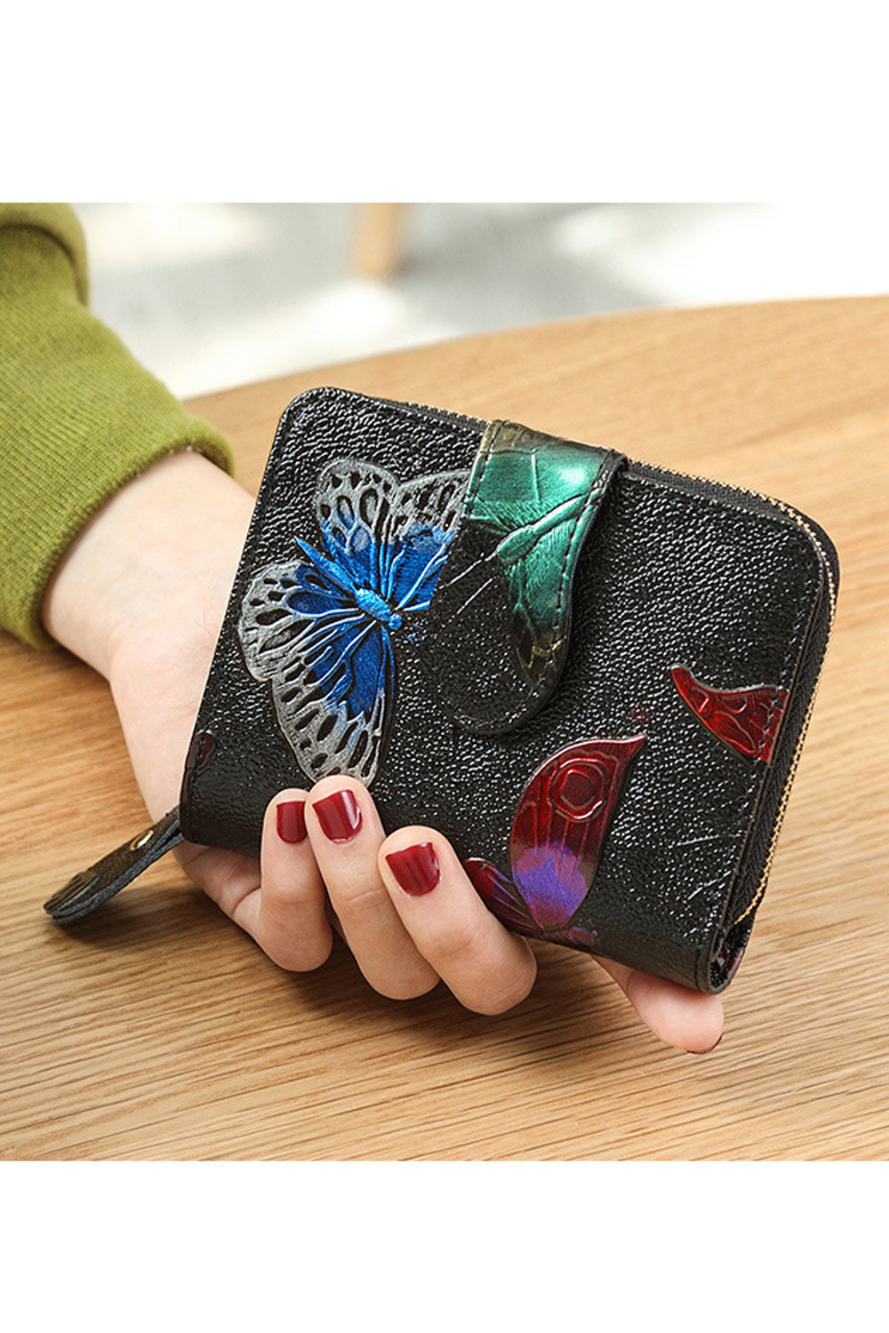 Women Butterfly Decoration Card Holder Casual Wallet