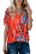 Women Floral Soft Fabric Loose Casual Top