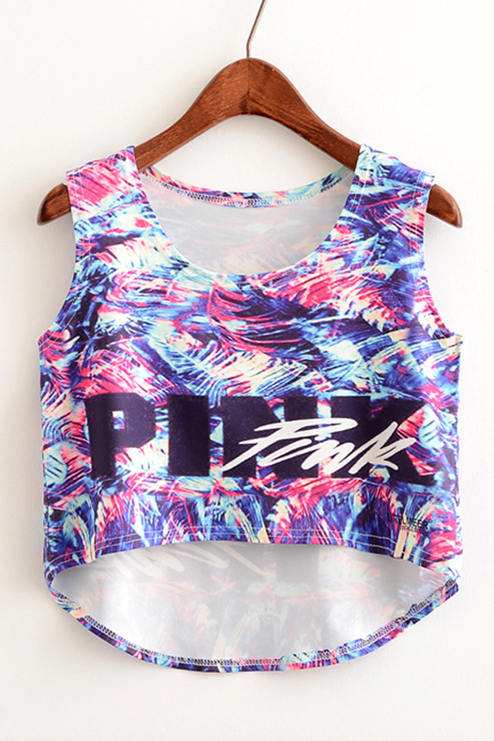 Women Beautiful Print High Low Hem Comfortable Camisole Top