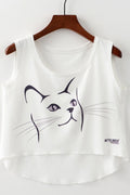 Women Elegant Design Irregular Hem Camisole Top