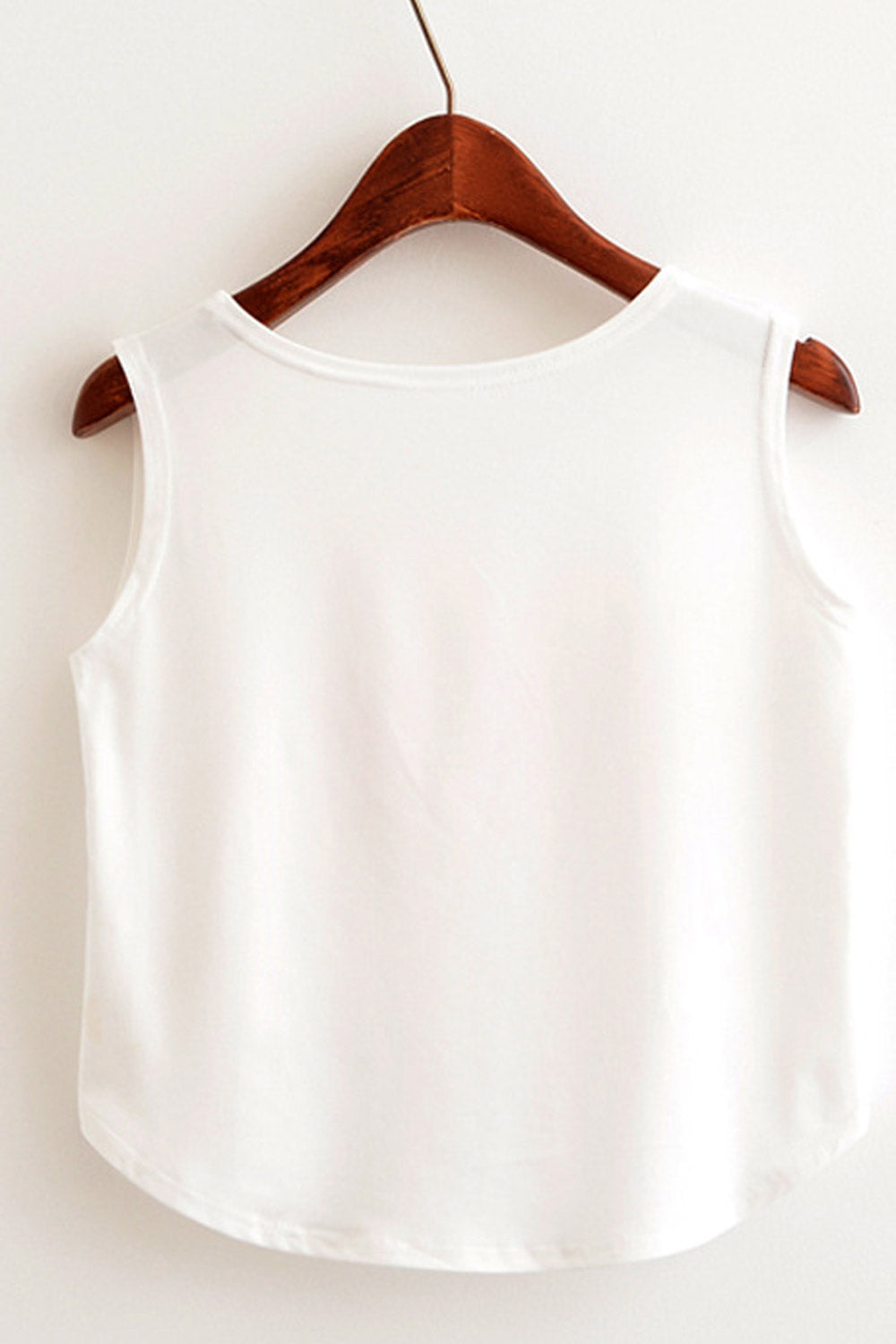 Women Relaxing Round Neck Cropped Camisole Top