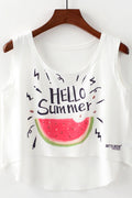 Women Watermelon Printed Sleeveless Camisole Top