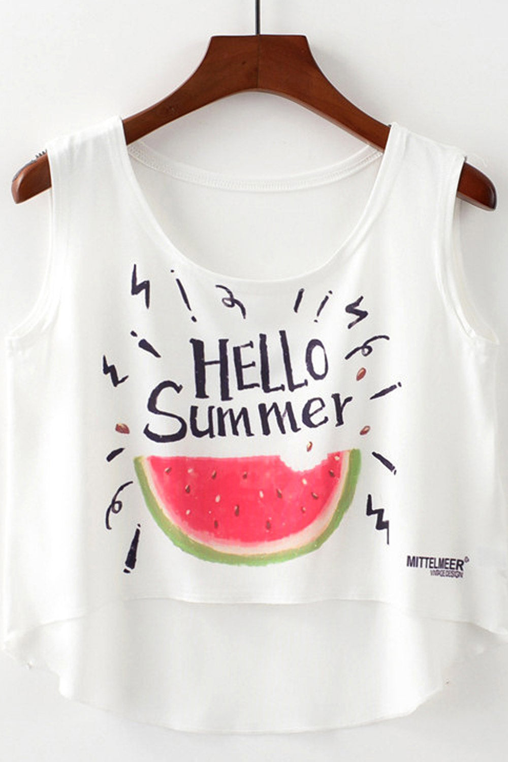 Women Watermelon Printed Sleeveless Camisole Top