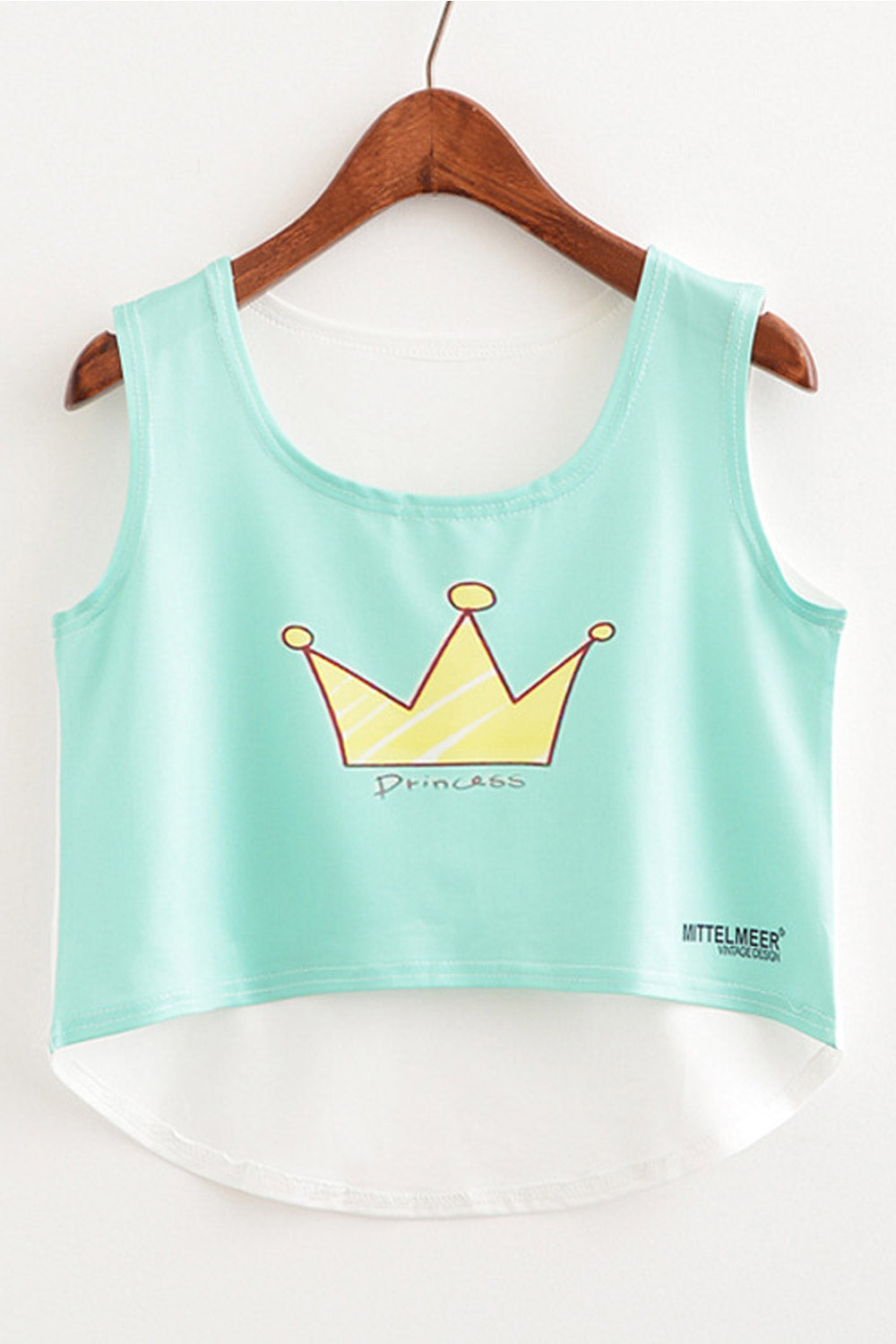 Women Stylish Crown Printed Summer Camisole Top