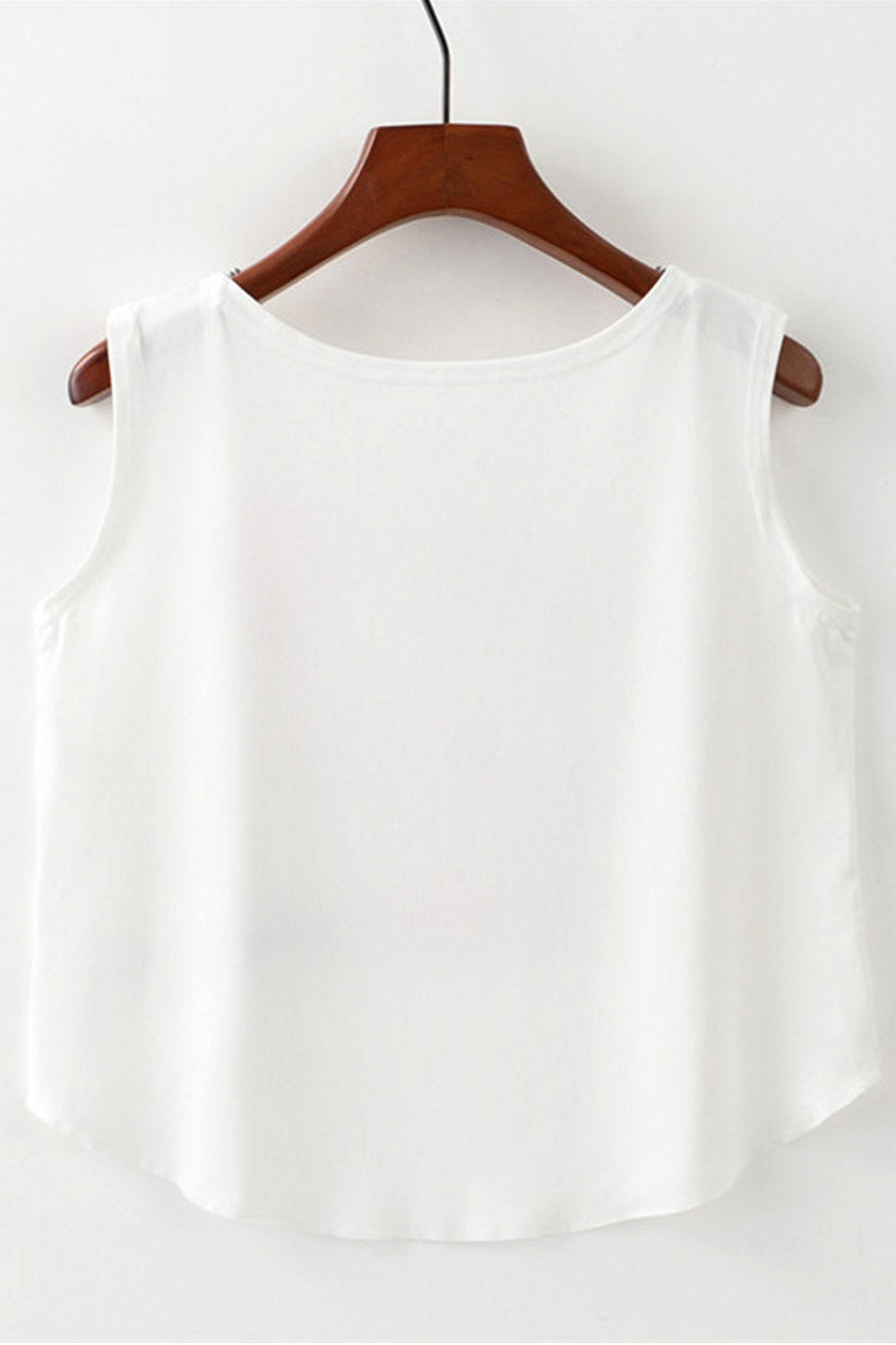 Women Round Neck Cute Elephant Printed Camisole Top