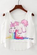 Women Cartoon Pattern Comfortable Camisole Top