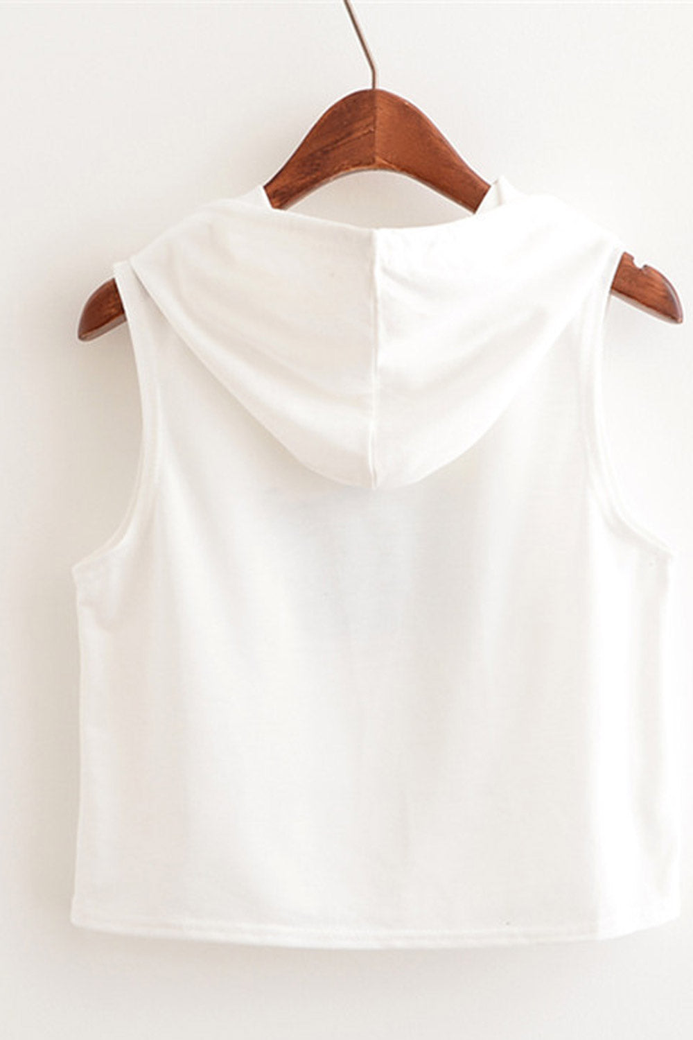 Women Heart Printed Hooded Neck Camisole Top