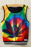 Women Round Neck Colorful Summer Camisole Top
