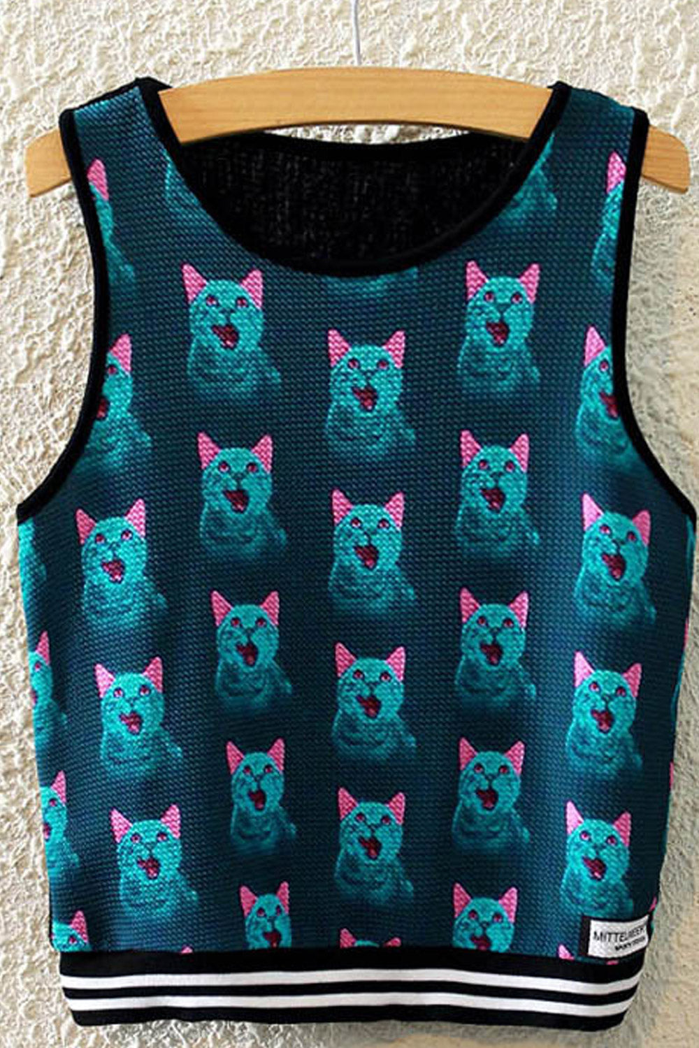 Women Colorful Print Elasticated Hem Camisole Top