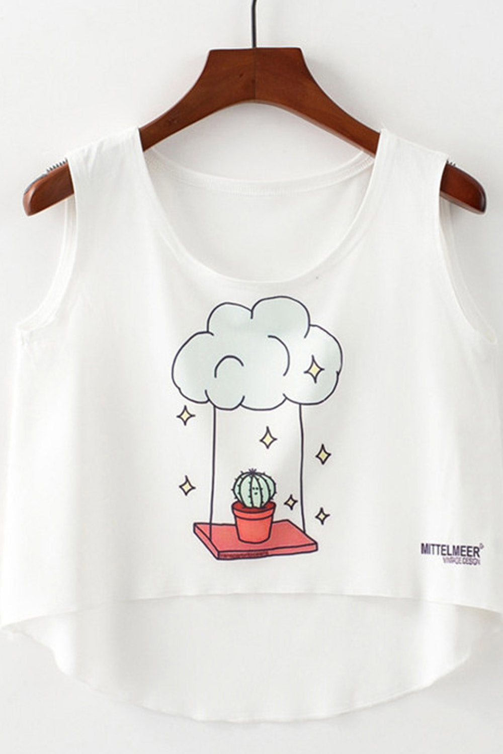 Women Summer Soft Feel Irregular Camisole Top