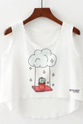 Women Summer Soft Feel Irregular Camisole Top