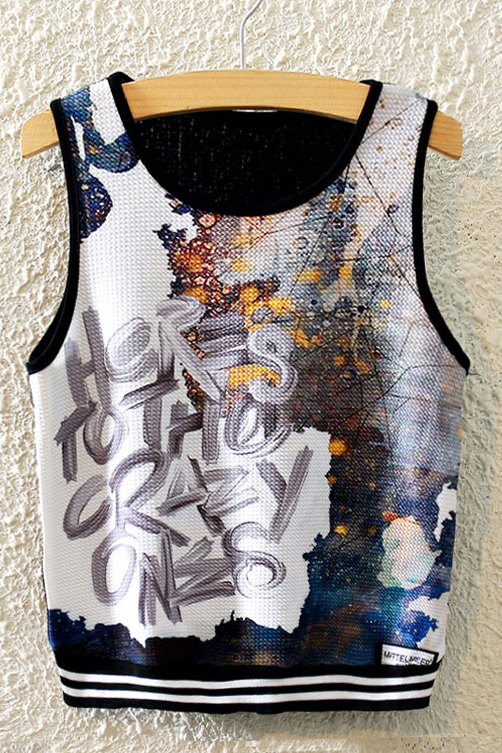 Women Slim Elasticated Hem Printed Camisole Top