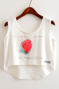 Women Round Neck Comfortable Short Camisole Top
