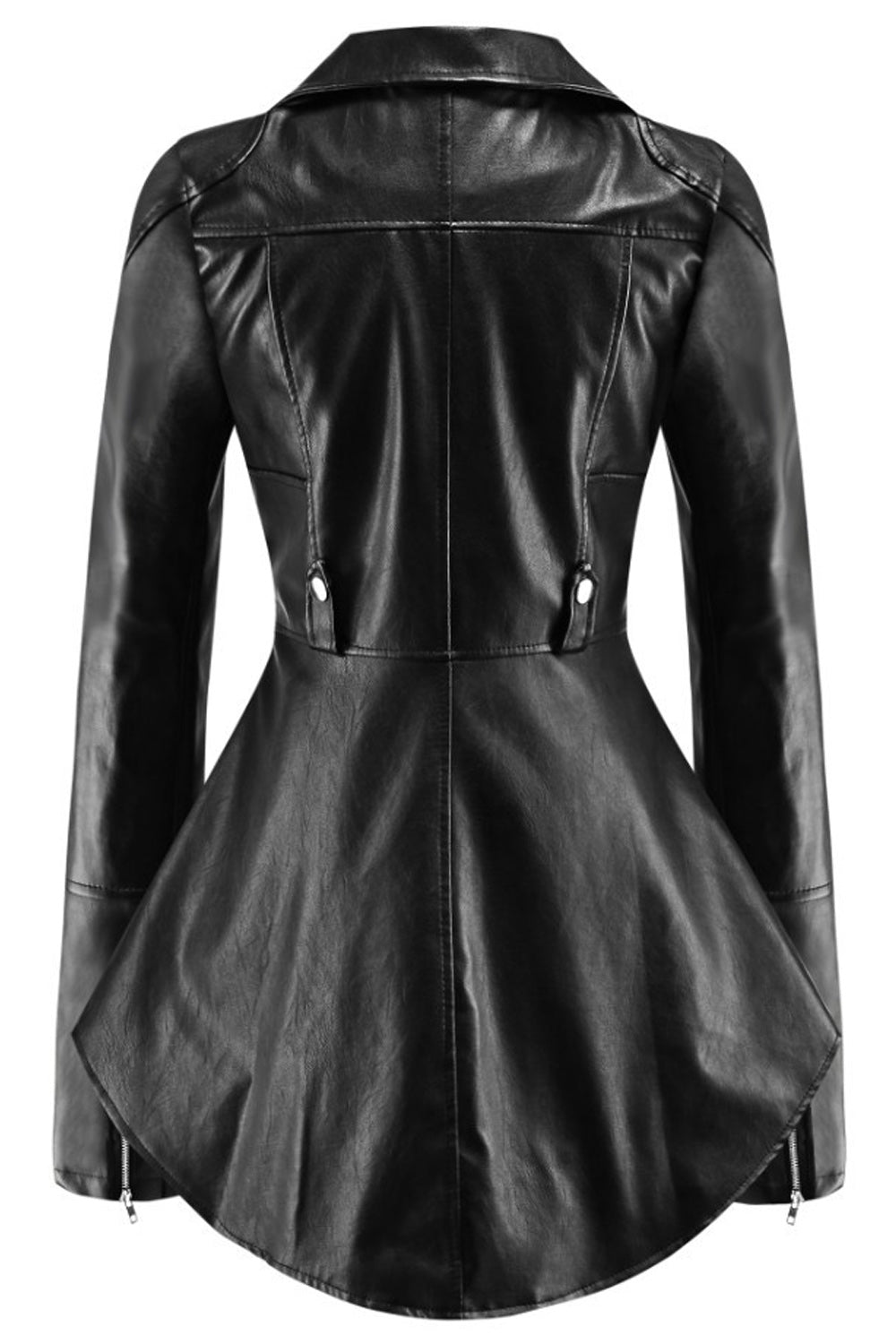 Women Slim Fit Comfortable Long Sleeve Collar Neck Stylish Leather Jacket