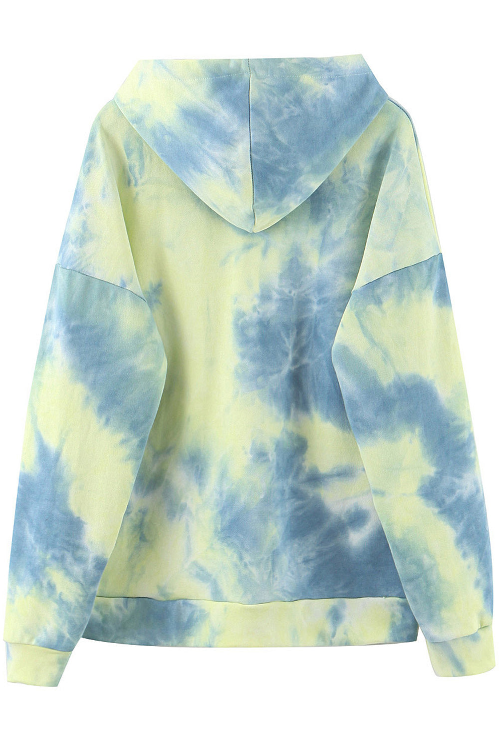 Women Casual Holiday Hat Neck Tie Dye Printed Hoodie