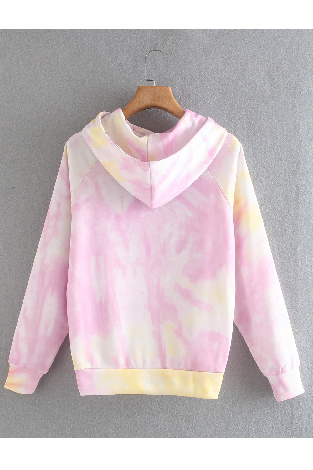 Women Tie Dye Printed Adjustable Hat Warm Fashion Hoodie