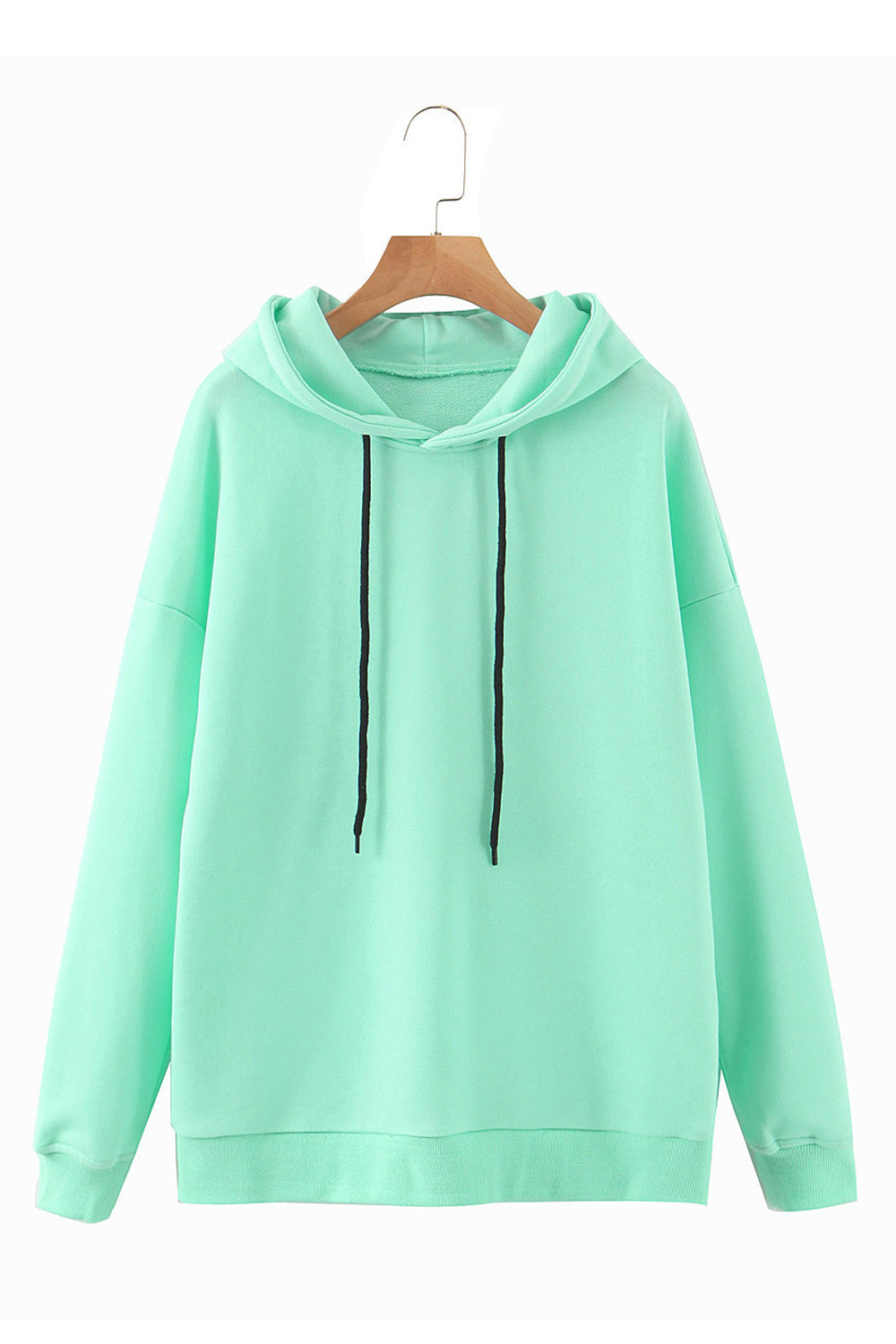 Women Elegant Solid Pattern Cozy Decent Styled Hoodie