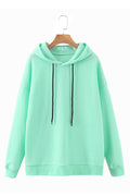 Women Elegant Solid Pattern Cozy Decent Styled Hoodie