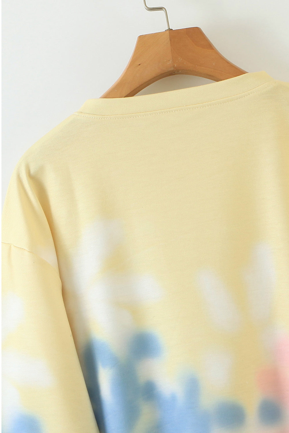 Women Comfortable Long Sleeve Ribbed Hem Printed Style Sweatshirt