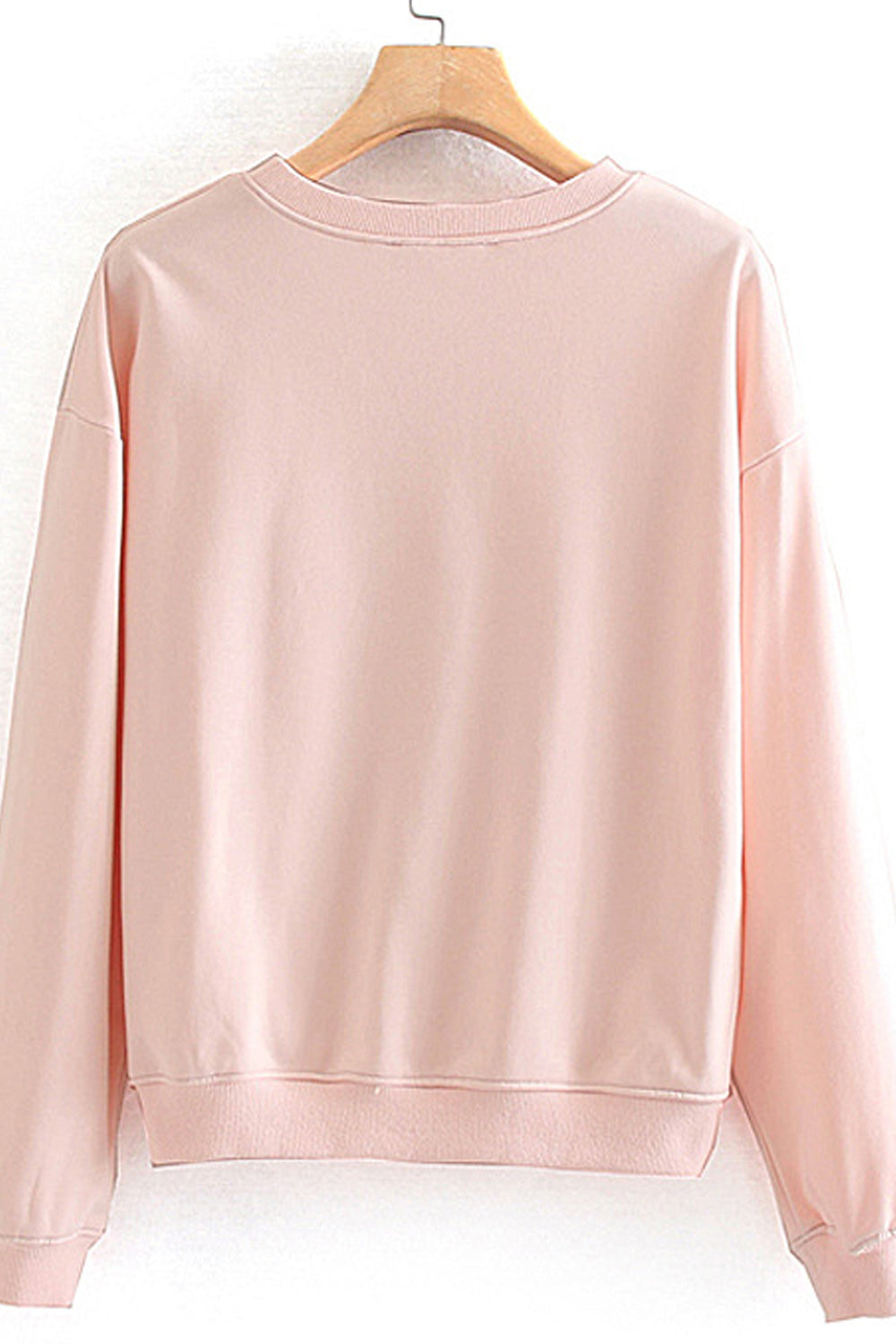 Women Elegant Solid Colored Long Sleeve Comfortable Sweatshirt