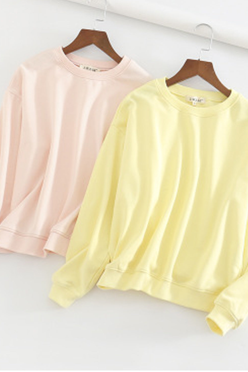 Women Elegant Solid Colored Long Sleeve Comfortable Sweatshirt