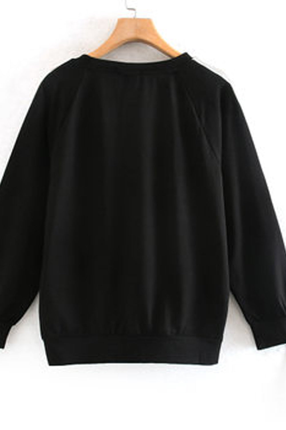 Women Micky Mouse Printed Ribbed Cuff Long Sleeve Elegant Sweatshirt