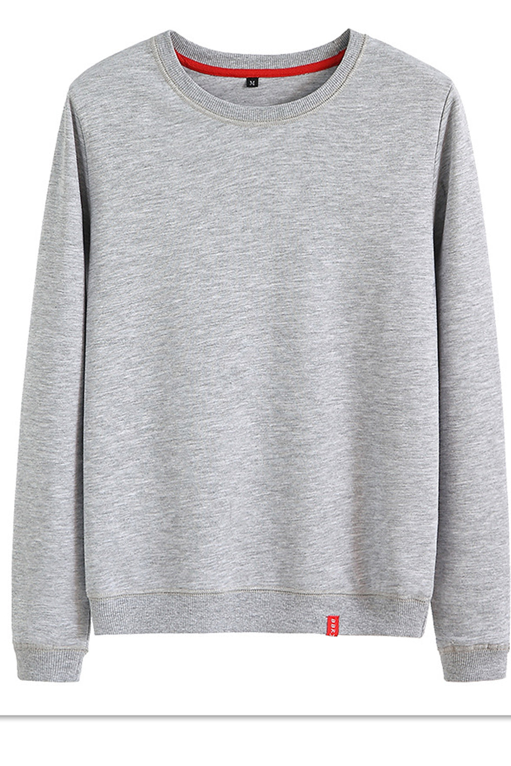 Women Elegant Round Neck Ribbed Cuff Decent Styled Sweatshirt