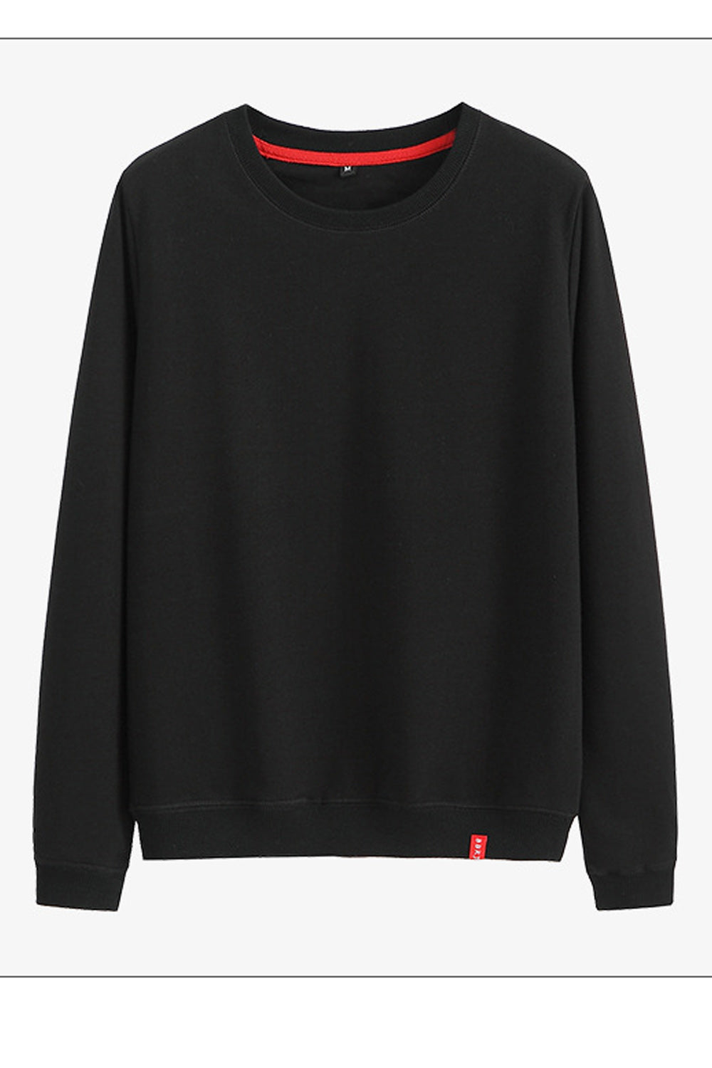 Women Elegant Round Neck Ribbed Cuff Decent Styled Sweatshirt