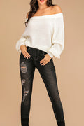 Women Stretch Round Neck Full Sleeve Loose Warm Sweater