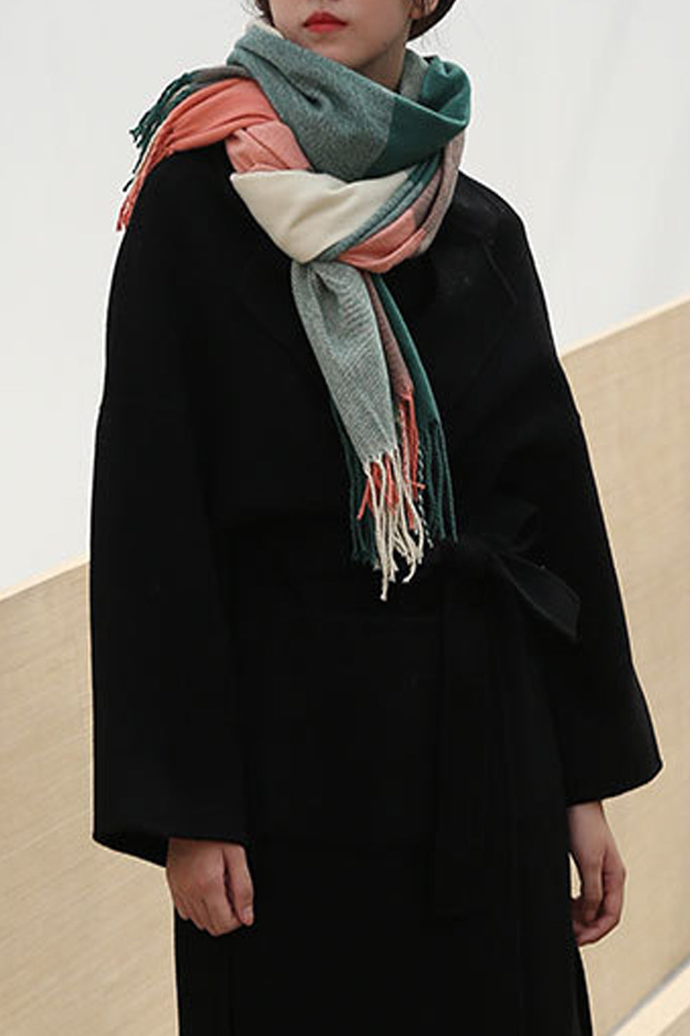 Women Lightweight Tassel Decorated Classy Muffler