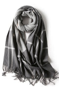 Women Perfect Casual Tassel Hem Solid Colored Muffler