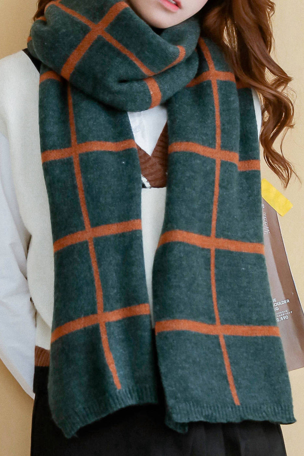 Women Cute Cashmere Lightweight Warm Solid Colored Muffler