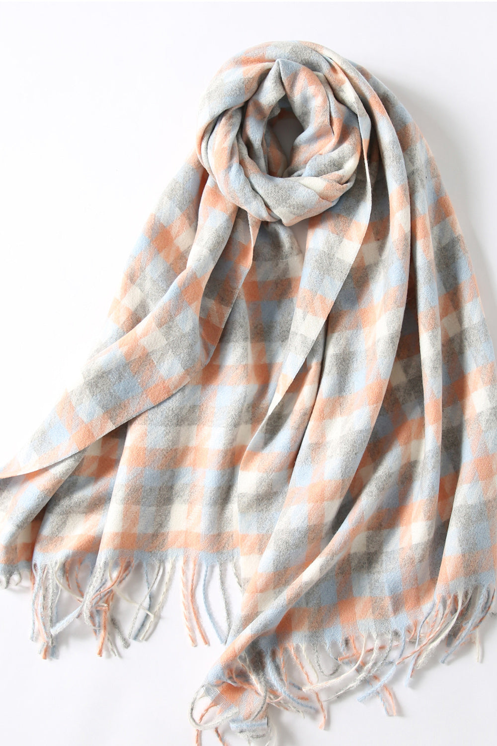 Women Thick Plaid Style Warm Comfortable Pretty Muffler