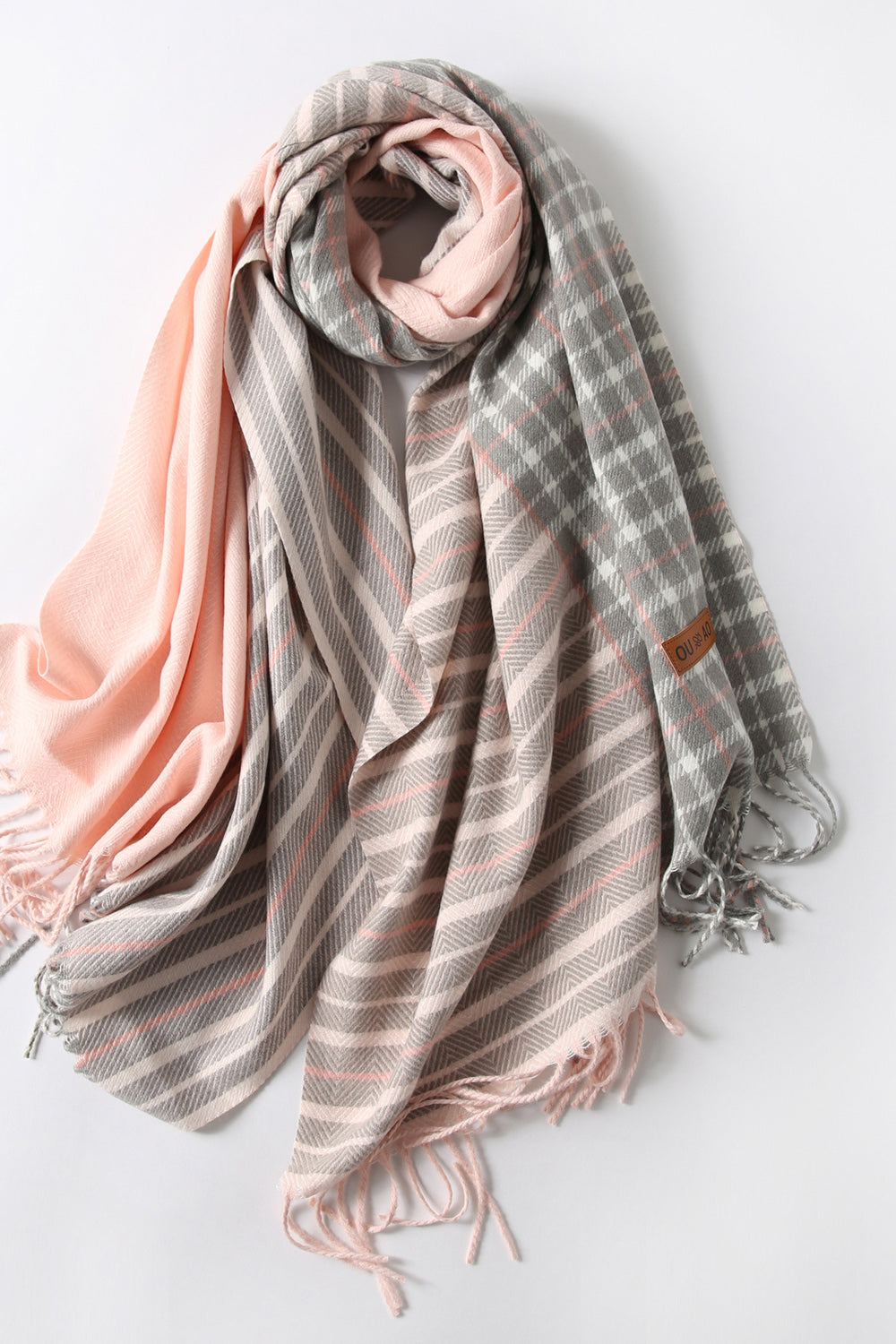 Women Stylish Plaid Pattern Comfortable Soft Casual Muffler