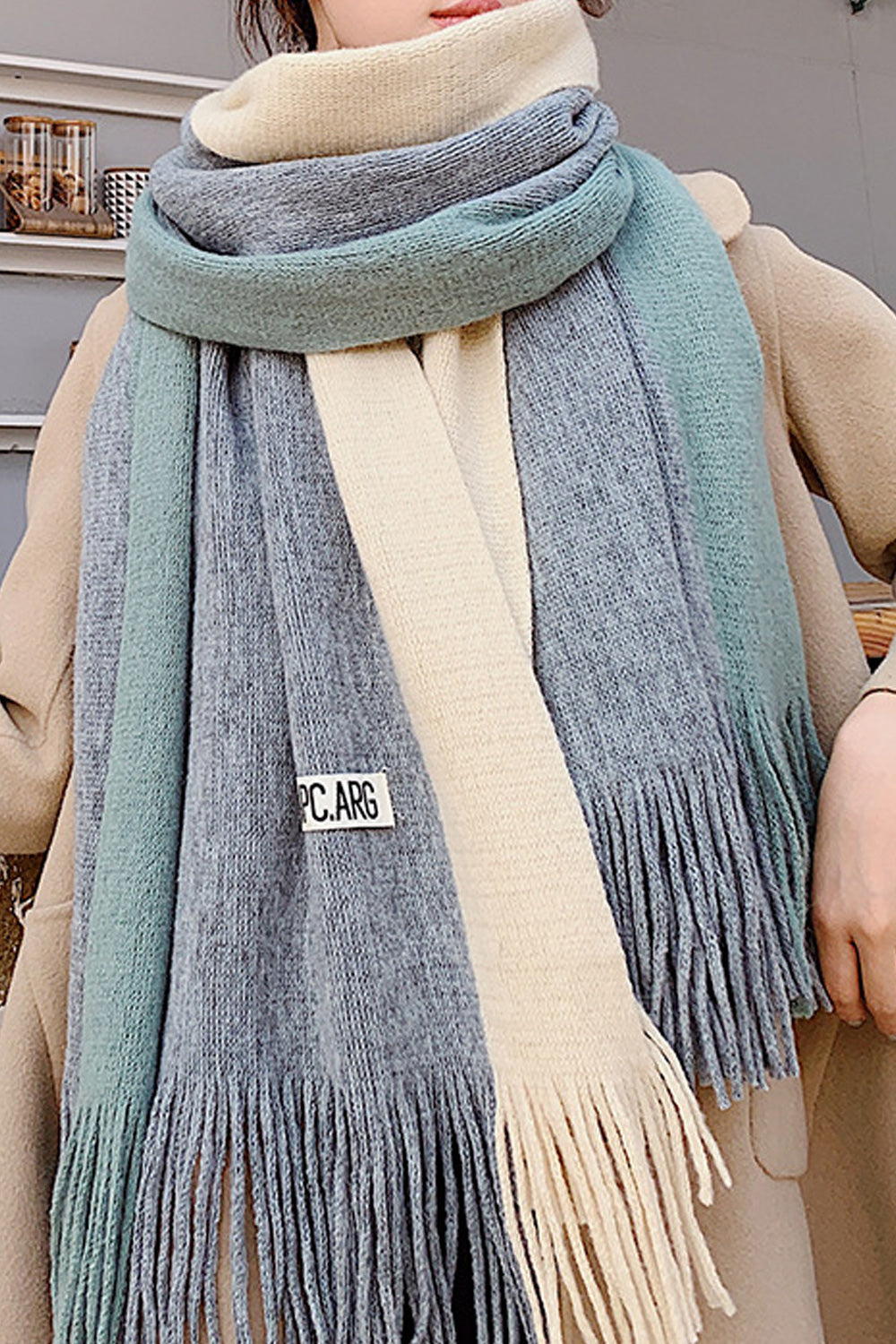 Women Classy Tassel Decorated Lightweight Beautiful Cozy Muffler