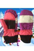 Women Soft Feel Thick Windproof Outdoor Ski Gloves