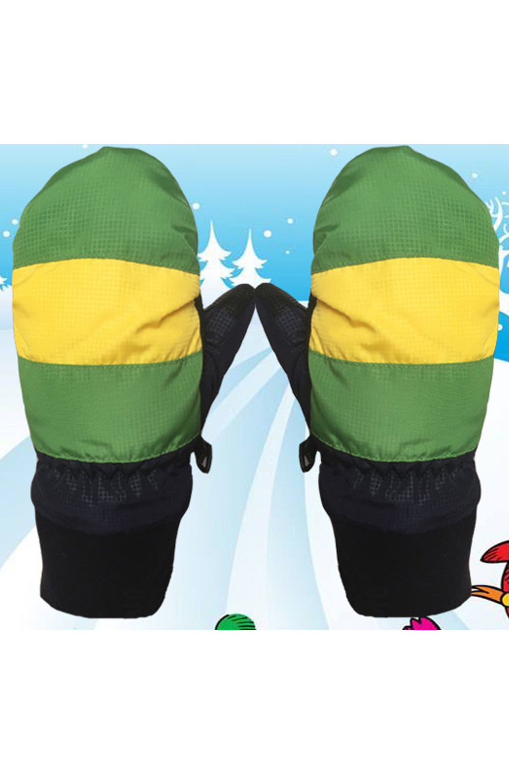 Women Soft Feel Thick Windproof Outdoor Ski Gloves
