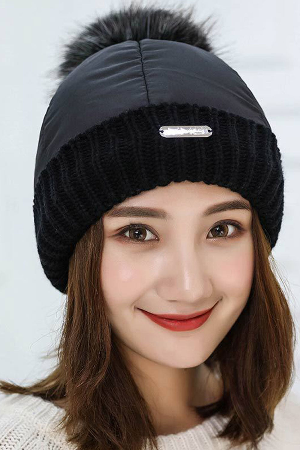 Women Windproof Ear Protection Warm Knitted Hat