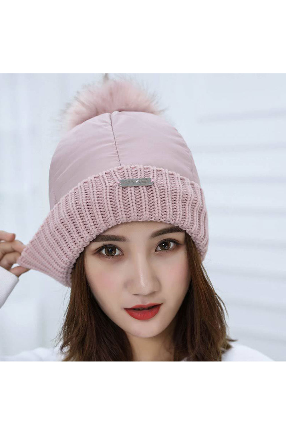 Women Windproof Ear Protection Warm Knitted Hat