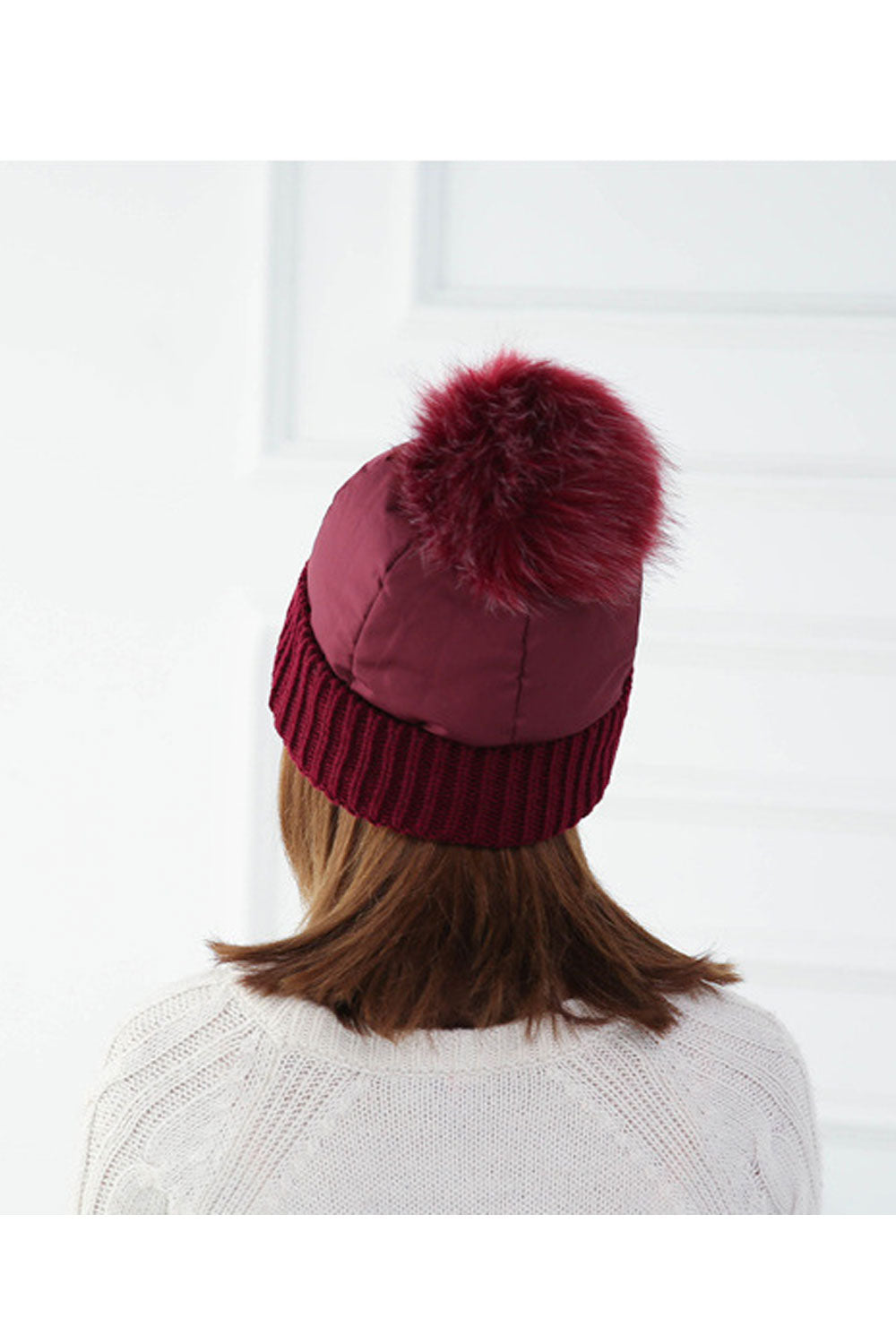Women Windproof Ear Protection Warm Knitted Hat
