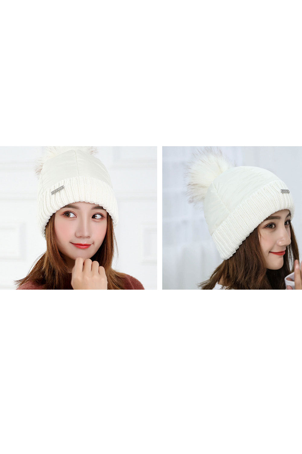 Women Windproof Ear Protection Warm Knitted Hat