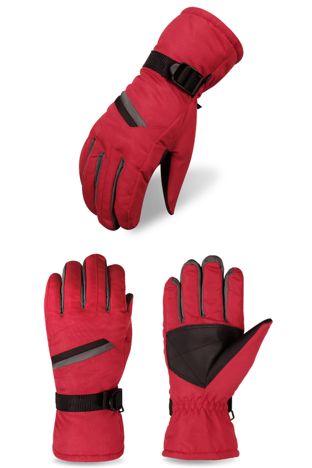 Women Warm Cold Protection Thick Outdoor Ski Gloves