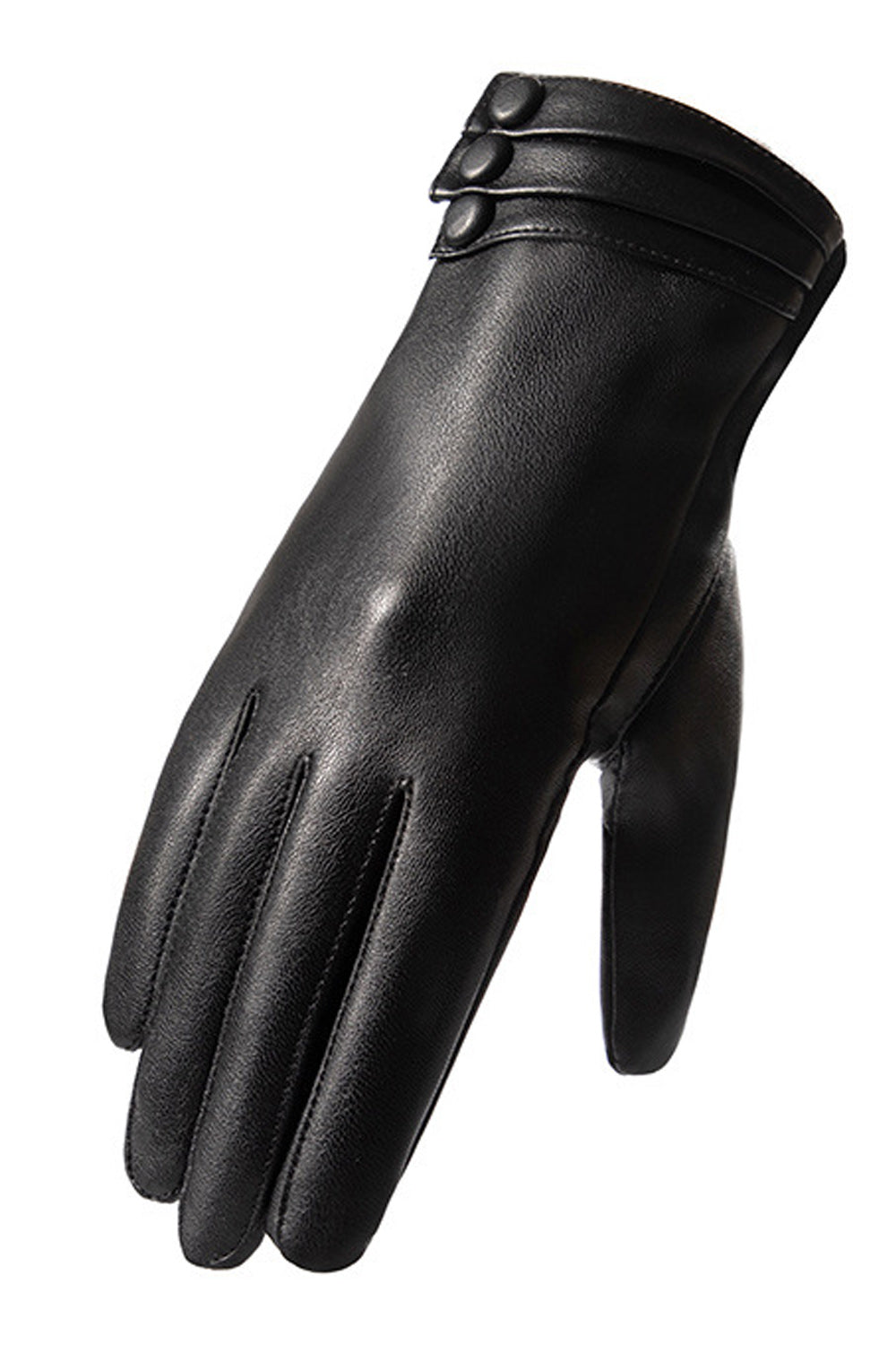 Women Winter Riding Outdoor Warm PU Gloves